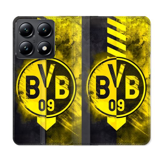 Housse Cuir Portefeuille Pour Xiaomi 14T Foot Dortmund