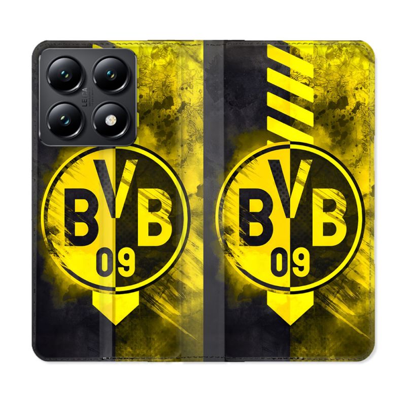 Housse Cuir Portefeuille Pour Xiaomi 14T Foot Dortmund