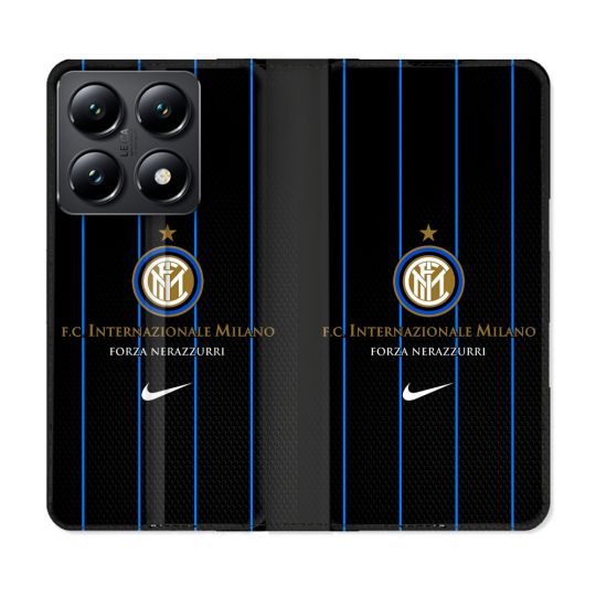 Housse Cuir Portefeuille Pour Xiaomi 14T Foot Inter Milan