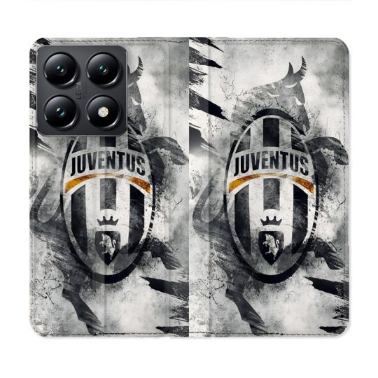 Housse Cuir Portefeuille Pour Xiaomi 14T Foot Juventus Turin