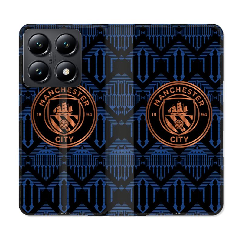 Housse Cuir Portefeuille Pour Xiaomi 14T Foot Manchester City