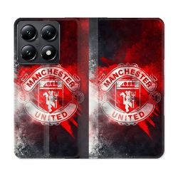 Housse Cuir Portefeuille Pour Xiaomi 14T Foot Manchester United