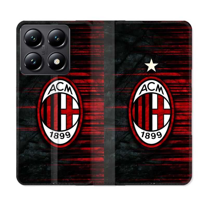 Housse Cuir Portefeuille Pour Xiaomi 14T Foot Milan AC