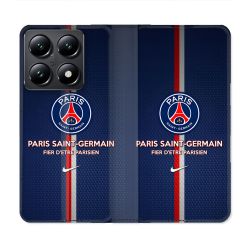 Housse Cuir Portefeuille Pour Xiaomi 14T Foot PSG Fier