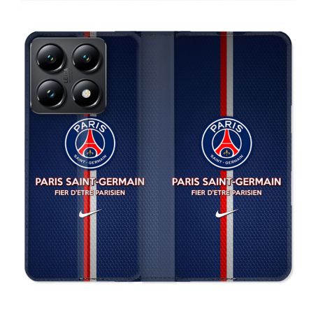 Housse Cuir Portefeuille Pour Xiaomi 14T Foot PSG Fier