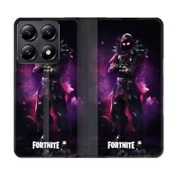 Housse Cuir Portefeuille Pour Xiaomi 14T Fortnite Raven