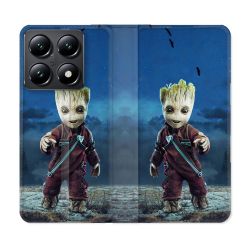 Housse Cuir Portefeuille Pour Xiaomi 14T Groot Bleu