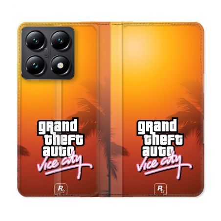 Housse Cuir Portefeuille Pour Xiaomi 14T GTA Vice City