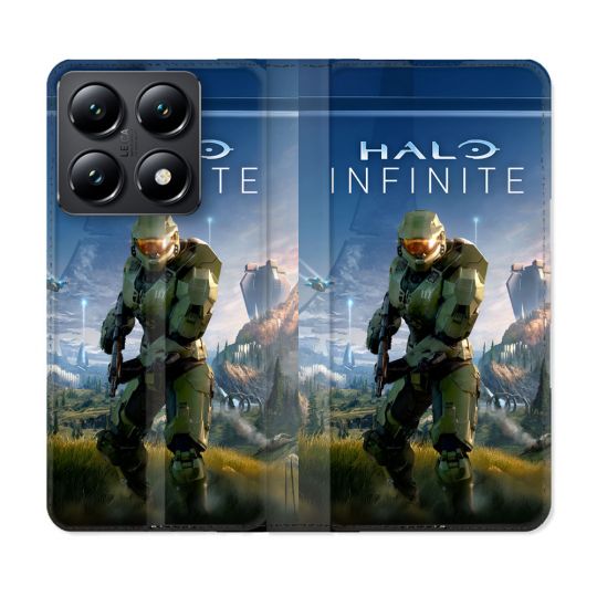 Housse Cuir Portefeuille Pour Xiaomi 14T Halo