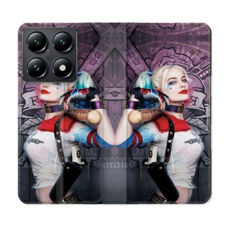Housse Cuir Portefeuille Pour Xiaomi 14T Harley Quinn Batte