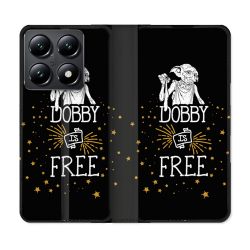 Housse Cuir Portefeuille Pour Xiaomi 14T Harry Potter Dobby Free Noir