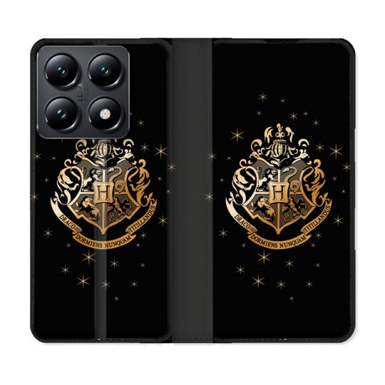 Housse Cuir Portefeuille Pour Xiaomi 14T Harry Potter Poudlard