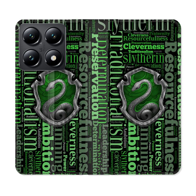 Housse Cuir Portefeuille Pour Xiaomi 14T Harry Potter Serpentar