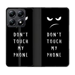 Housse Cuir Portefeuille Pour Xiaomi 14T Humour Don't Touch