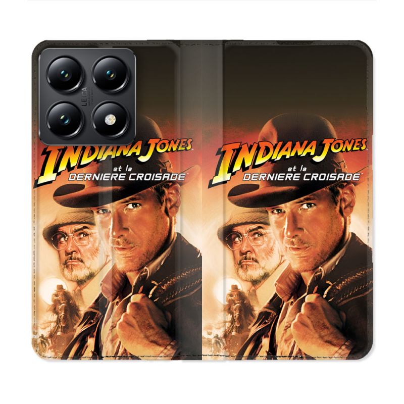 Housse Cuir Portefeuille Pour Xiaomi 14T Indiana Jones Affiche