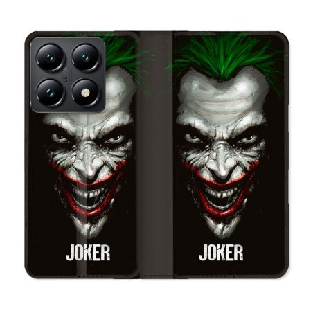 Housse Cuir Portefeuille Pour Xiaomi 14T Joker Noir