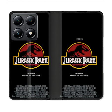 Housse Cuir Portefeuille Pour Xiaomi 14T Jurassik Park Affiche
