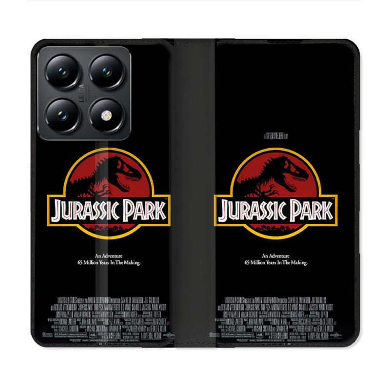 Housse Cuir Portefeuille Pour Xiaomi 14T Jurassik Park Affiche