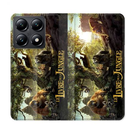 Housse Cuir Portefeuille Pour Xiaomi 14T Le Livre De La Jungle Affiche