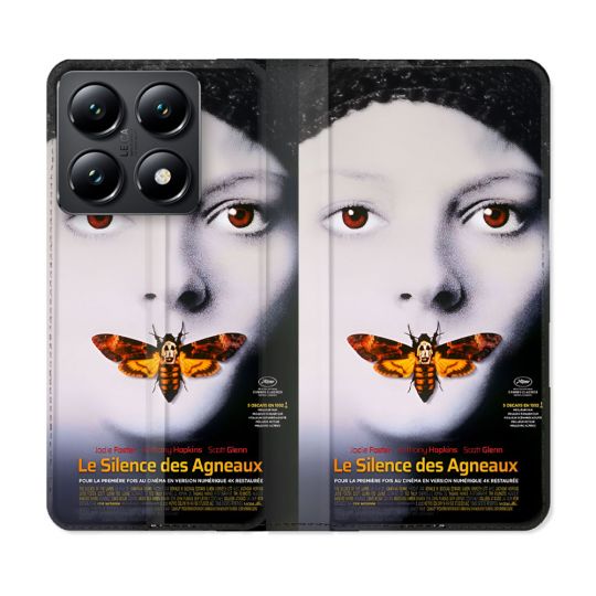 Housse Cuir Portefeuille Pour Xiaomi 14T Le Silence Des Agneaux Affiche