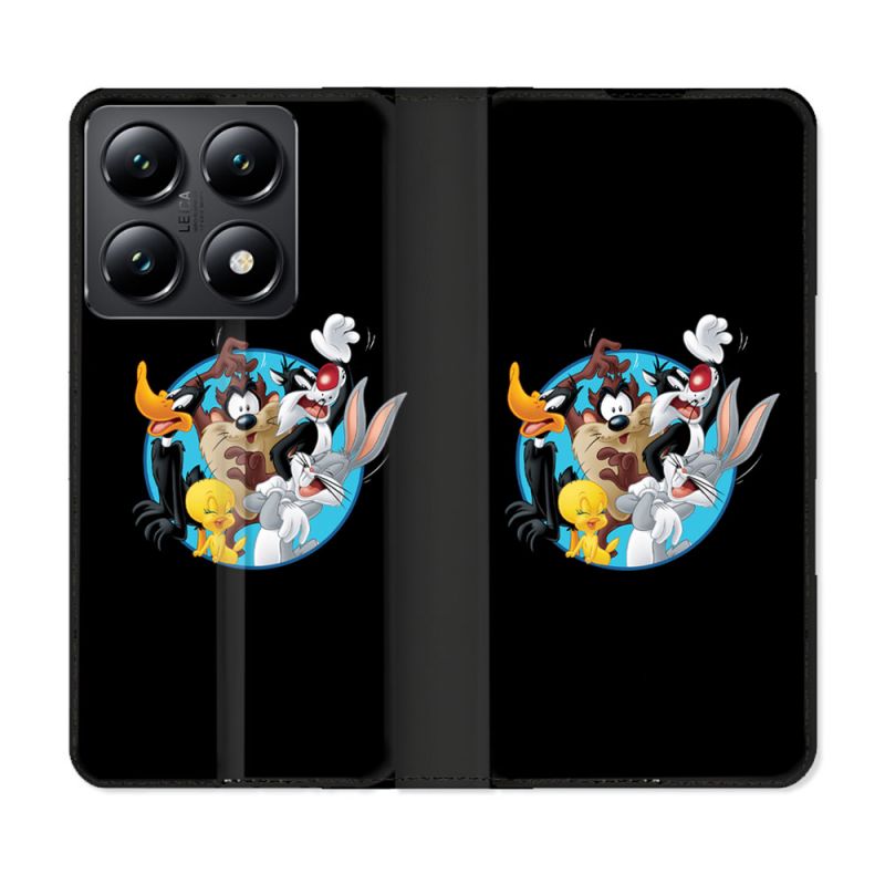 Housse Cuir Portefeuille Pour Xiaomi 14T Looney Tunes