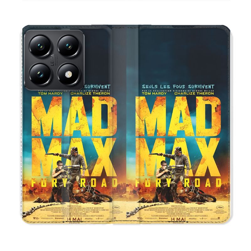 Housse Cuir Portefeuille Pour Xiaomi 14T Mad Max Affiche