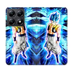 Housse Cuir Portefeuille Pour Xiaomi 14T Manga Dragon Ball Gogeta Lumiere
