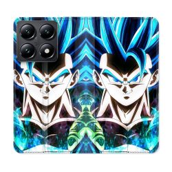 Housse Cuir Portefeuille Pour Xiaomi 14T Manga Dragon Ball Gogeta Visage