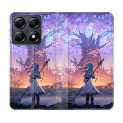 Housse Cuir Portefeuille Pour Xiaomi 14T Manga Frieren