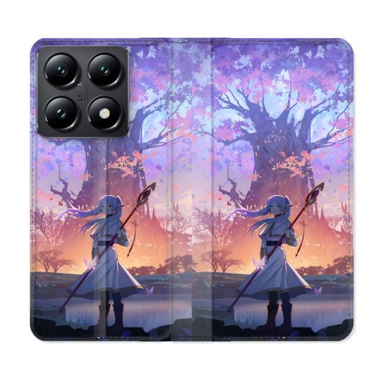 Housse Cuir Portefeuille Pour Xiaomi 14T Manga Frieren