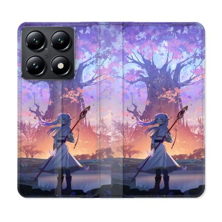 Housse Cuir Portefeuille Pour Xiaomi 14T Manga Frieren