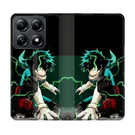 Housse Cuir Portefeuille Pour Xiaomi 14T Manga My Hero Academia Deku