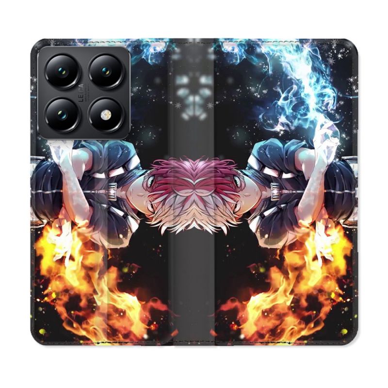 Housse Cuir Portefeuille Pour Xiaomi 14T Manga My Hero Academia Shoto
