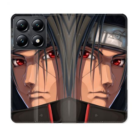 Housse Cuir Portefeuille Pour Xiaomi 14T Manga Naruto Itachi Visage
