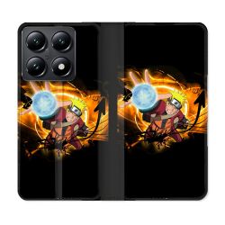 Housse Cuir Portefeuille Pour Xiaomi 14T Manga Naruto Noir