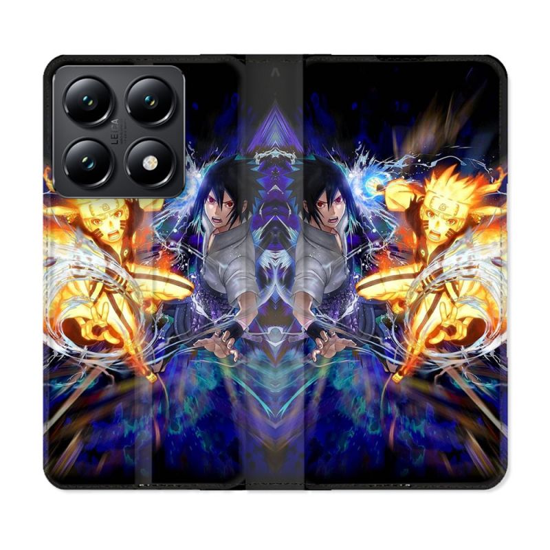 Housse Cuir Portefeuille Pour Xiaomi 14T Manga Naruto VS