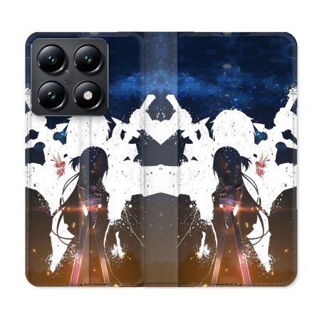 Housse Cuir Portefeuille Pour Xiaomi 14T Manga SAO sword Art Online Asuna