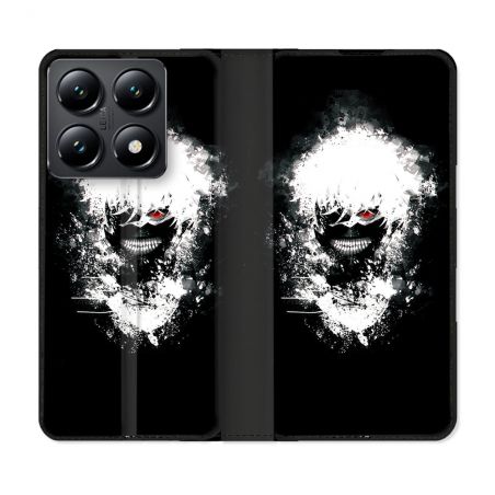 Housse Cuir Portefeuille Pour Xiaomi 14T Manga Tokyo Ghoul Kaneki Tag