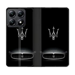 Housse Cuir Portefeuille Pour Xiaomi 14T Maserati