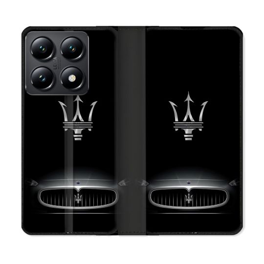 Housse Cuir Portefeuille Pour Xiaomi 14T Maserati