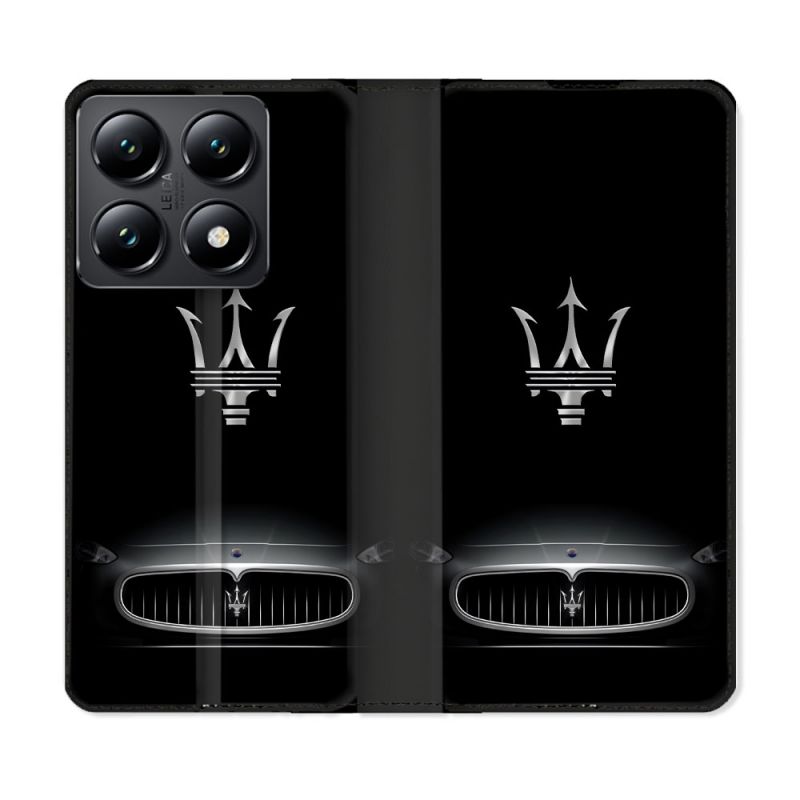 Housse Cuir Portefeuille Pour Xiaomi 14T Maserati