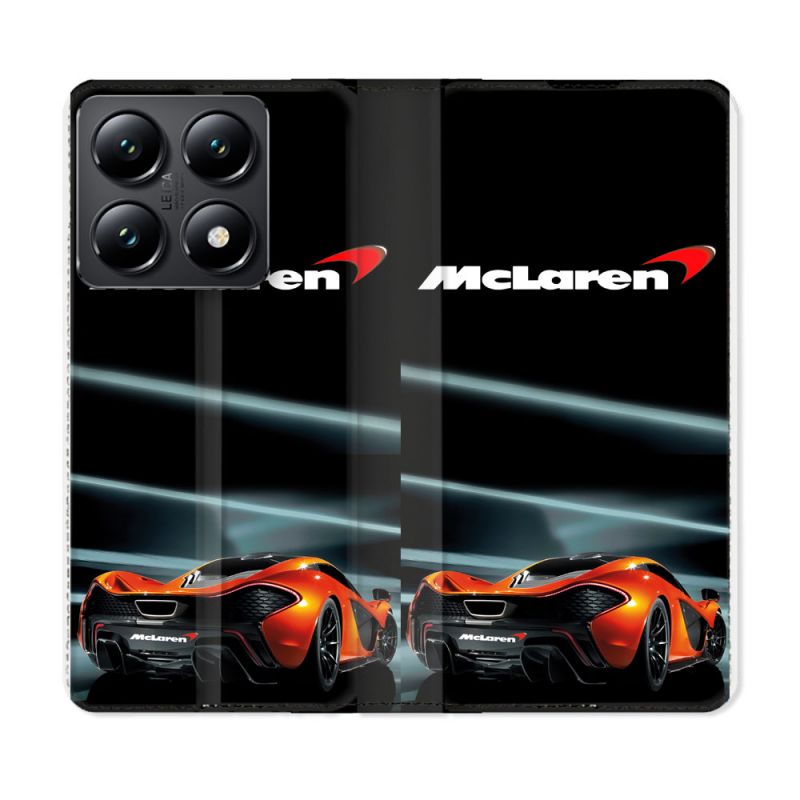 Housse Cuir Portefeuille Pour Xiaomi 14T Mc Laren