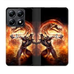 Housse Cuir Portefeuille Pour Xiaomi 14T Mortal Combat