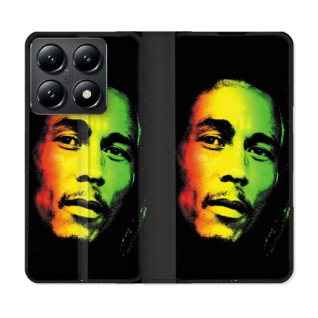 Housse Cuir Portefeuille Pour Xiaomi 14T Musique Bob Marley 2