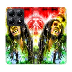 Housse Cuir Portefeuille Pour Xiaomi 14T Musique Bob Marley Color