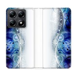 Housse Cuir Portefeuille Pour Xiaomi 14T Musique Partition Vague