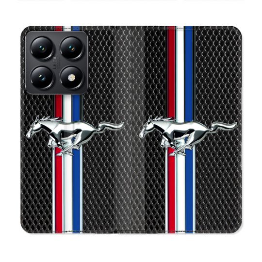 Housse Cuir Portefeuille Pour Xiaomi 14T Mustang