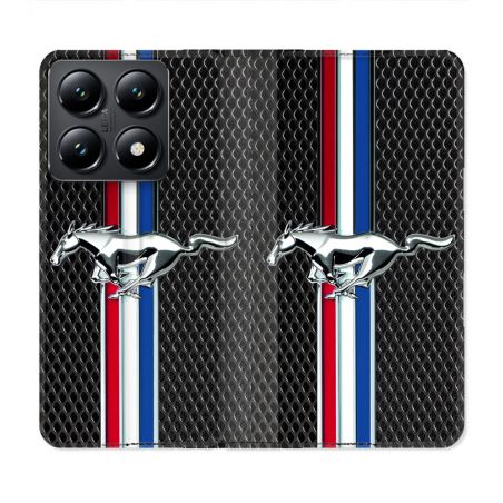 Housse Cuir Portefeuille Pour Xiaomi 14T Mustang