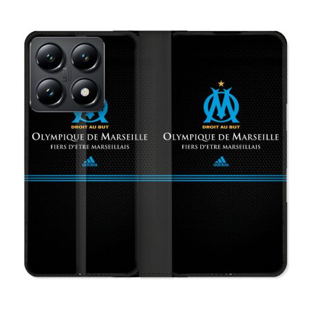 Housse Cuir Portefeuille Pour Xiaomi 14T Olympique Marseille OM Fier etre Marseillais