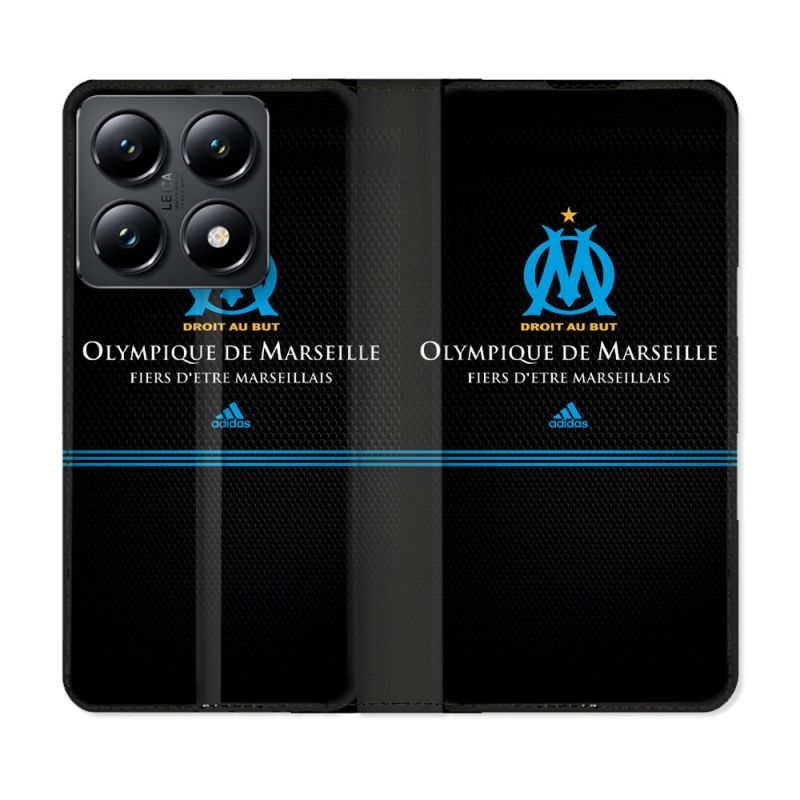 Housse Cuir Portefeuille Pour Xiaomi 14T Olympique Marseille OM Fier etre Marseillais